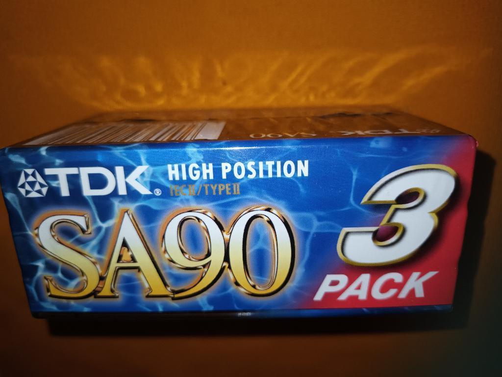 Cassettes / lot 3x TDK SA 90, Cd's en Dvd's, Cassettebandjes, 2 t/m 25 bandjes, Overige genres, Ophalen of Verzenden, Nieuw in verpakking