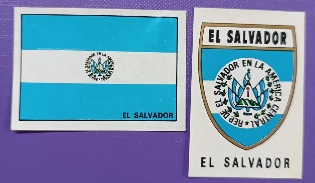 Panini stickers vlag/badge WORLD CUP MEXICO 70 EL SALVADOR, Verzenden