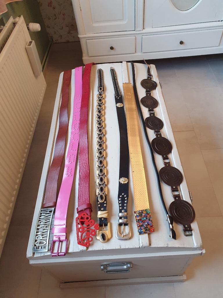 Prachtige ceintures Leder - Stof diverse maten en stijlen/1, Ophalen of Verzenden, Bruin