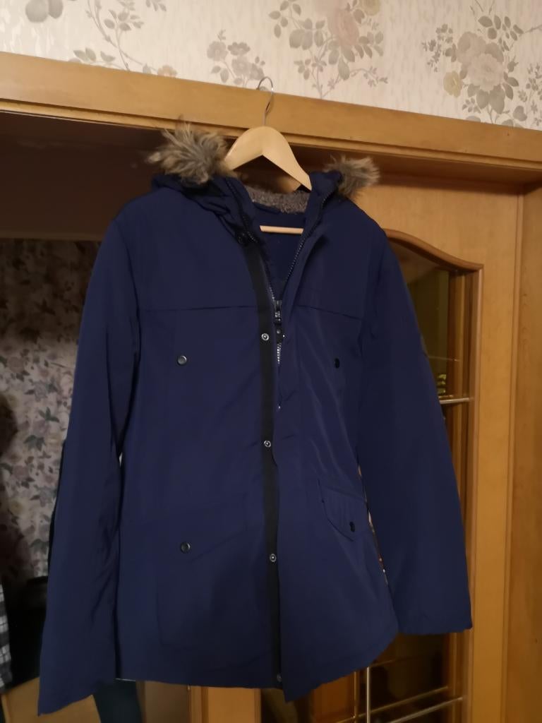 Mooie en warme herenjas. Zeer goede staat ! Klein prijsje., Kleding | Heren, Ophalen of Verzenden, Gedragen, Blauw