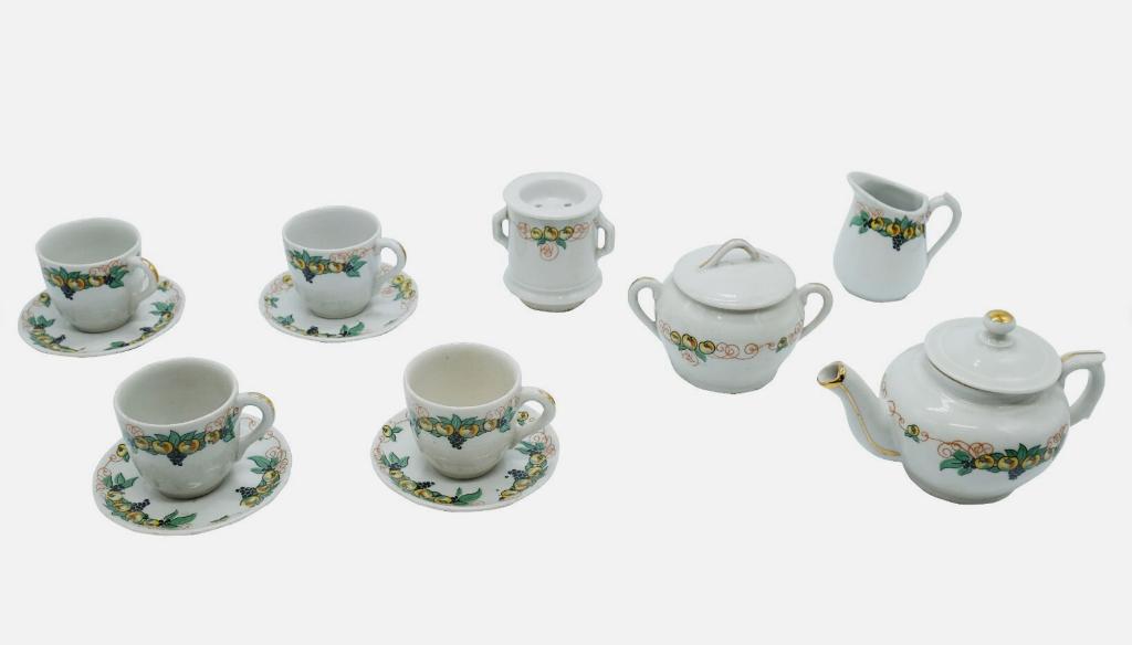 Dinette vintage en porcelaine, Enlèvement ou Envoi