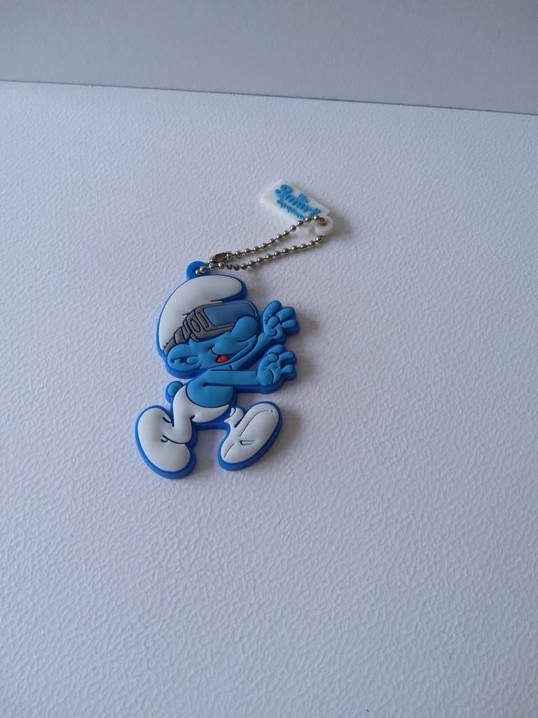 Smurf sleutelhanger, Ophalen of Verzenden, Zo goed als nieuw, Poppetje, Figuurtje of Knuffel
