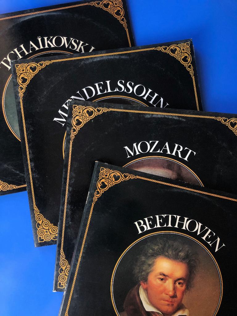 Lot 8x vinyles 33 T Beethoven Mozart Tchaïkovski Mendelssohn, CD & DVD, Vinyles | Classique, Utilisé, 12 pouces, Enlèvement