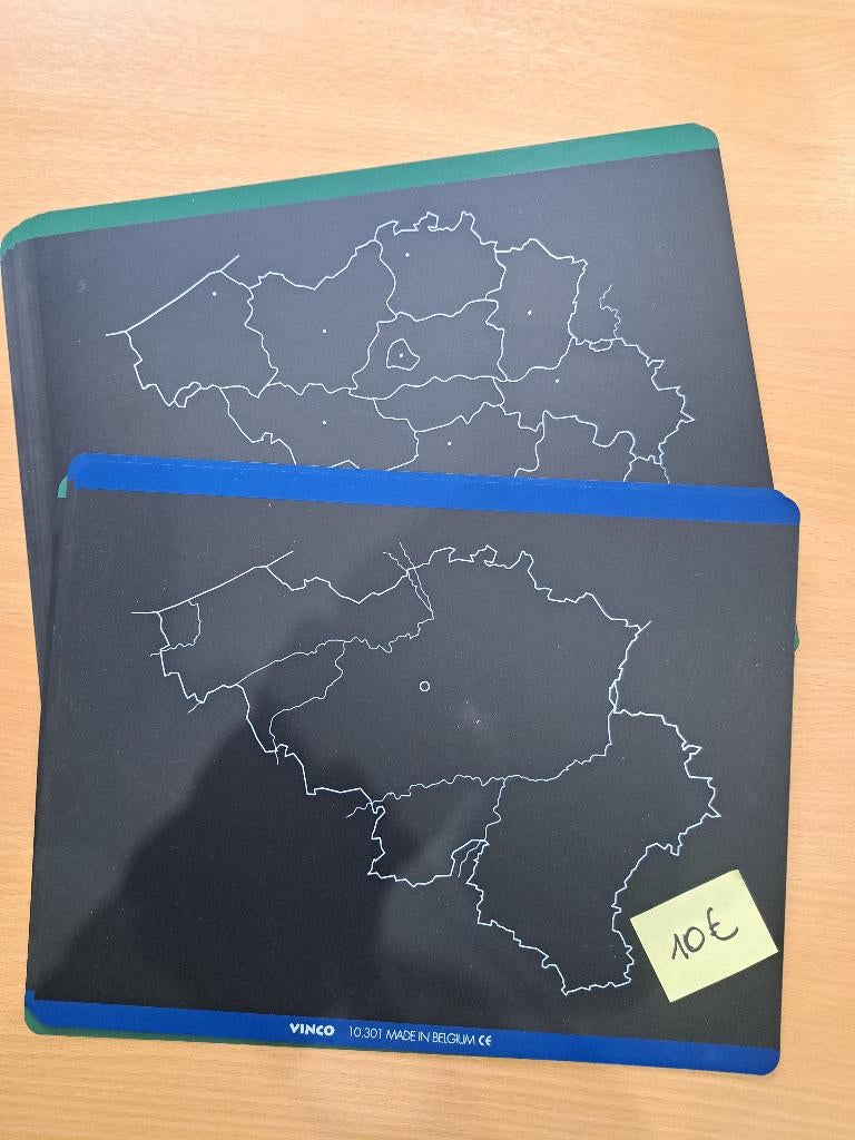Ardoises effaçables Régions et Provinces - Eveil, Diversen, Schoolbenodigdheden, Zo goed als nieuw, Ophalen