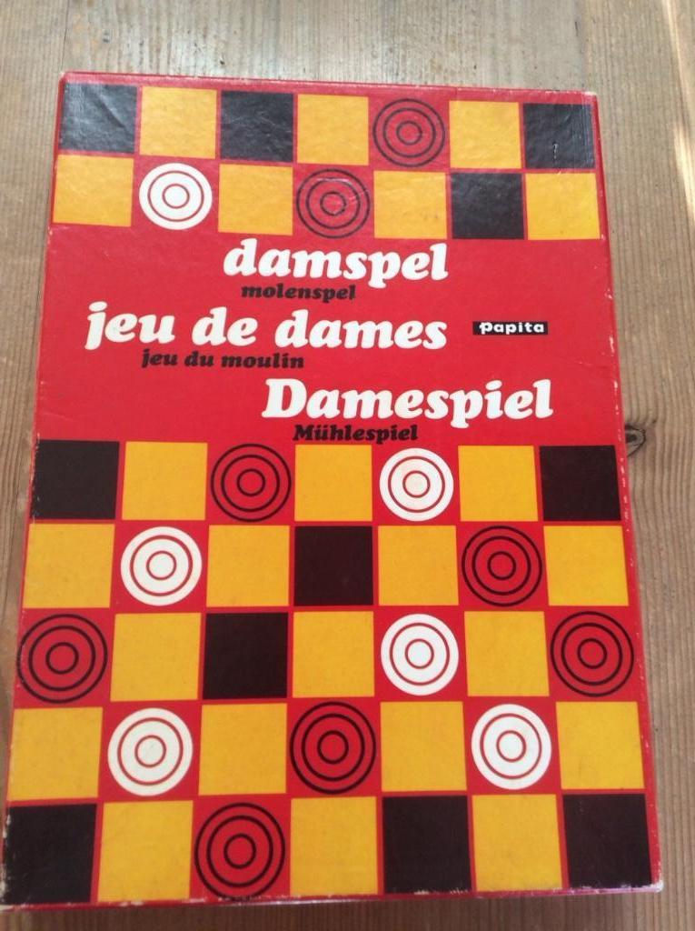 Damspel, Een of twee spelers, Ophalen of Verzenden, Gebruikt