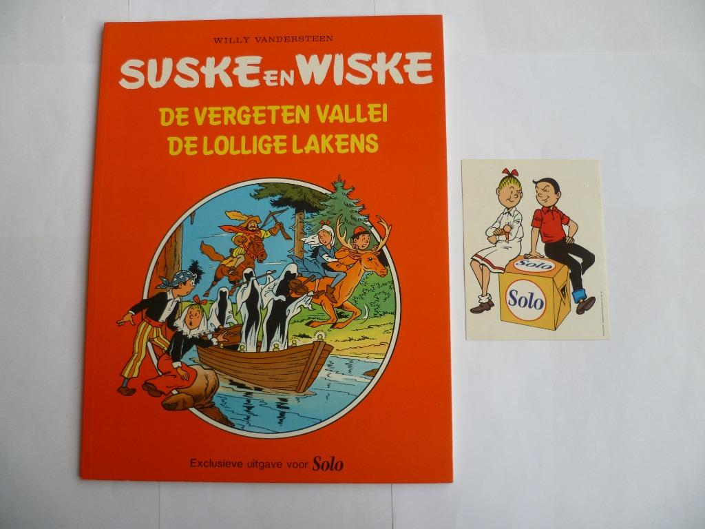 S&W SOLO ALBUM"DE VERGETEN VALLEI/DE LOLLIGE LAKENS"UIT 1981, Willy Vandersteen, Eén stripboek, Ophalen of Verzenden, Zo goed als nieuw