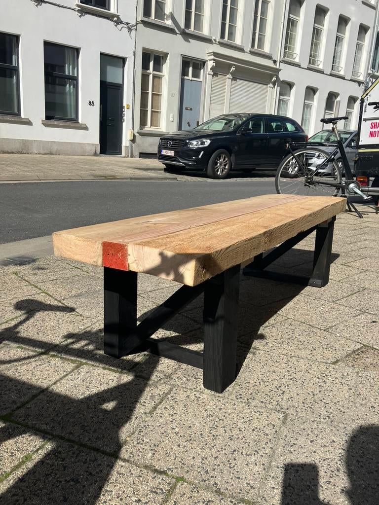 Steving Bankje, behandeld!, Ophalen, Zo goed als nieuw, Hout