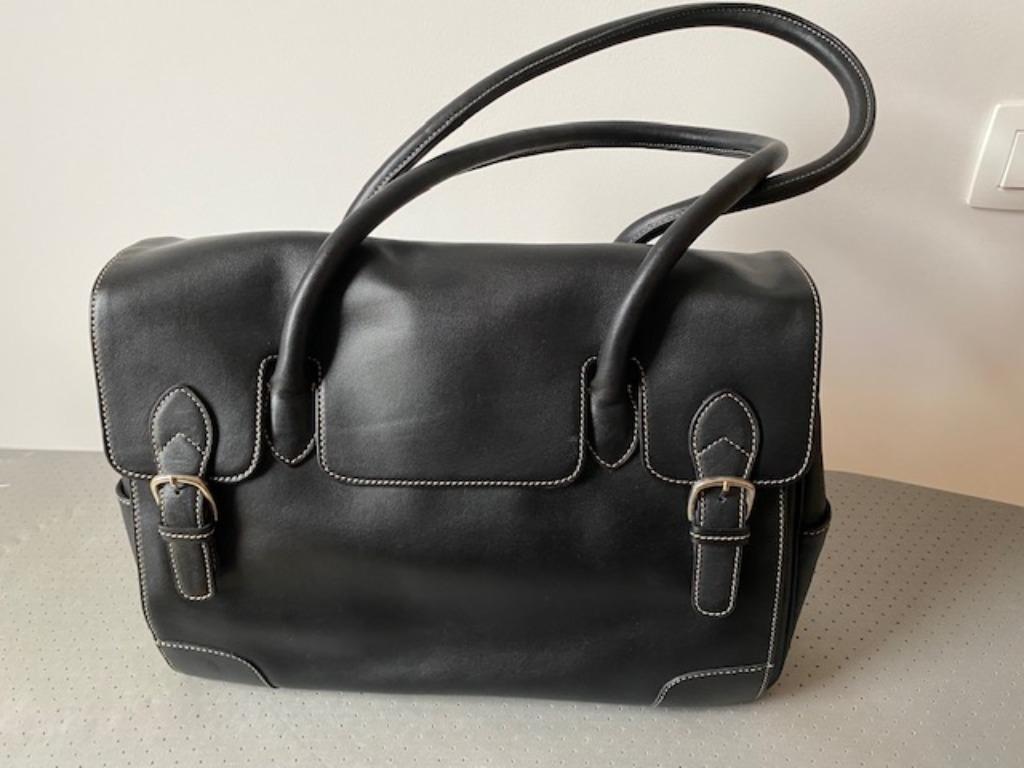 Zwarte aktetas voor dames, Ophalen of Verzenden, Nieuw, Zwart