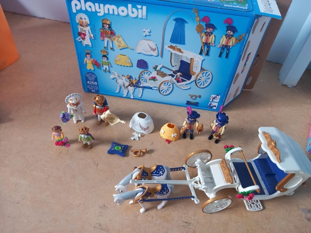 Playmobil  koets trouw prins princes, Kinderen en Baby's, Speelgoed | Playmobil, Ophalen of Verzenden, Gebruikt, Los Playmobil