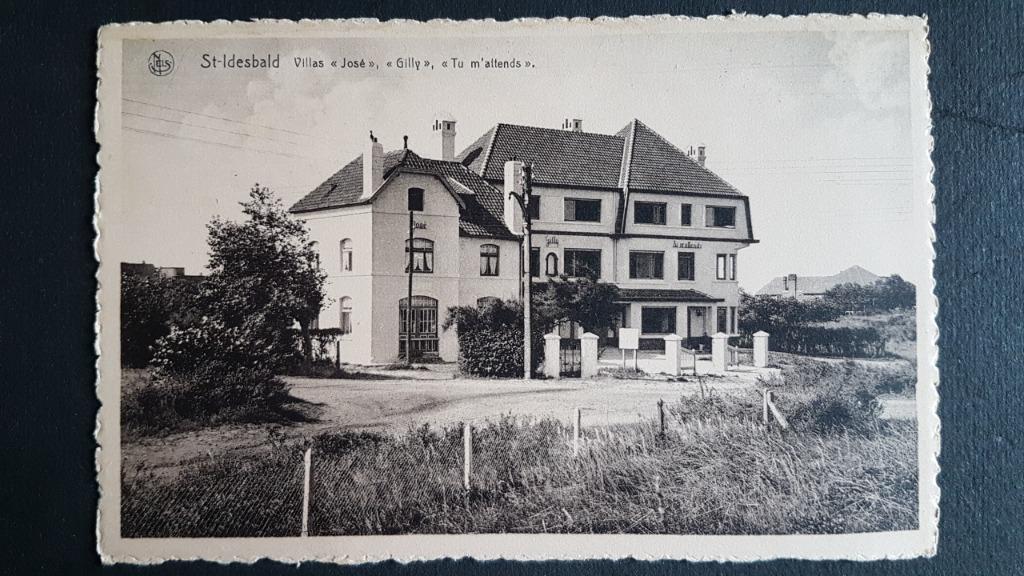 St-Idesbald ( Koksijde ) Villas José Gilly Tu m'attends, Enlèvement ou Envoi, 1940 à 1960, Non affranchie, Flandre Occidentale
