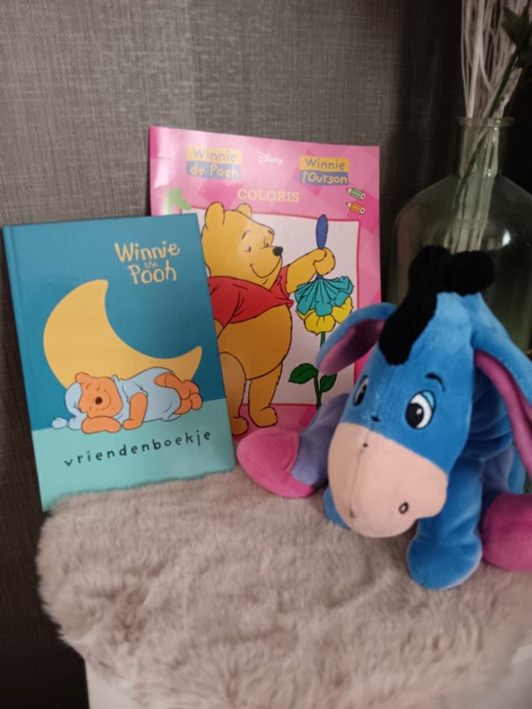 Vriendenboekje van Winnie the Pooh met kleurboek en knuffel, Boeken, Ophalen, Nieuw