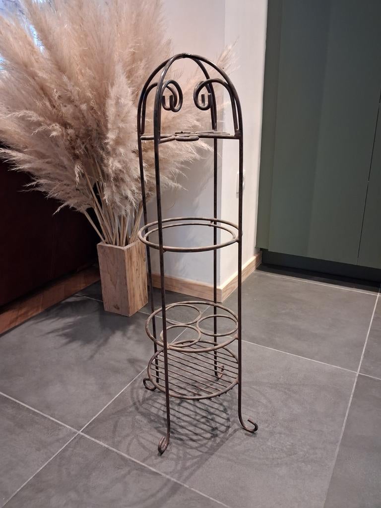 Porte bouteilles en fer forgé 90cm, Maison & Meubles, Enlèvement