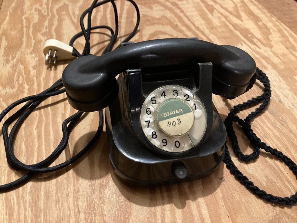 Bakelieten telefoon (vintage), Telecommunicatie, Ophalen, Gebruikt, Bakeliet