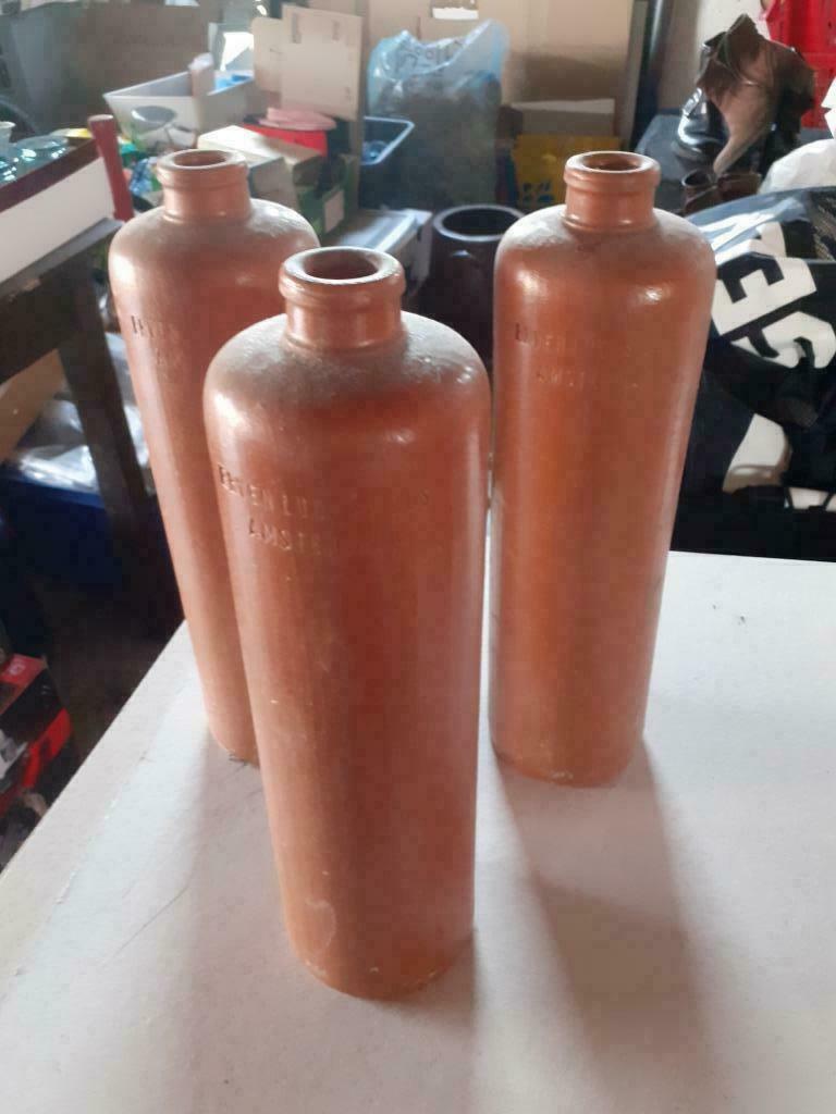 Bouteille terre cuite genièvre "Erven lucas bols amsterdam", Verzamelen, Ophalen, Gebruikt, Overige gebieden, Overige typen