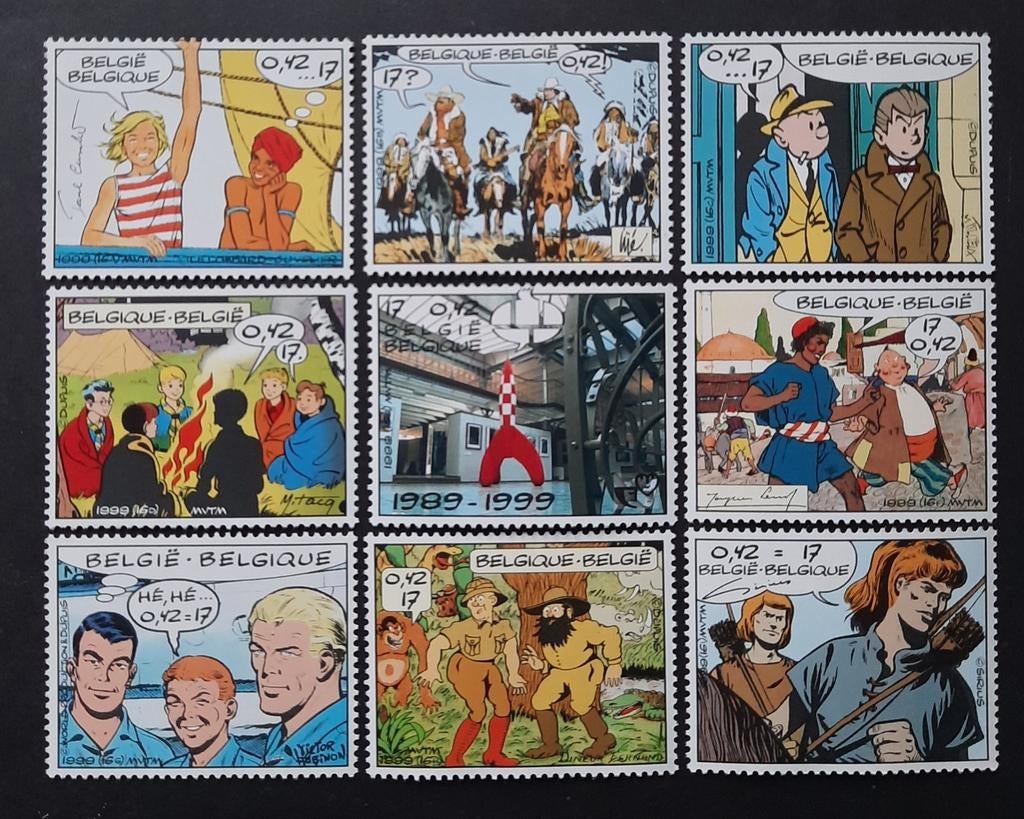 Belgique : COB 2841/48 ** Philatélie de la jeunesse 1999., Sans timbre, Neuf, Enlèvement ou Envoi, Non oblitéré