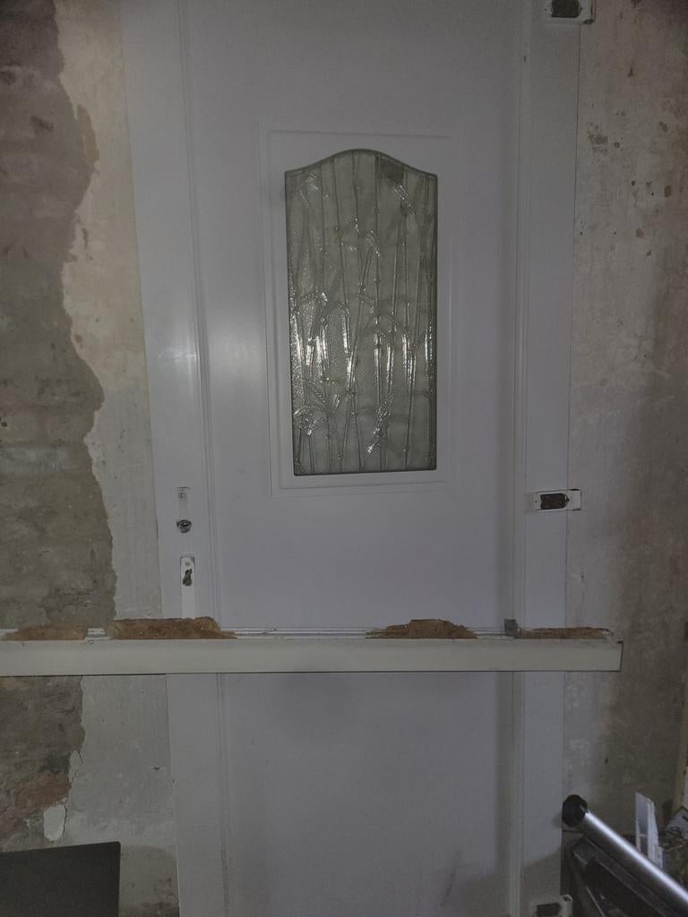 Porte complete 3 point de verroux double vitrage, Ophalen, Dubbelglas