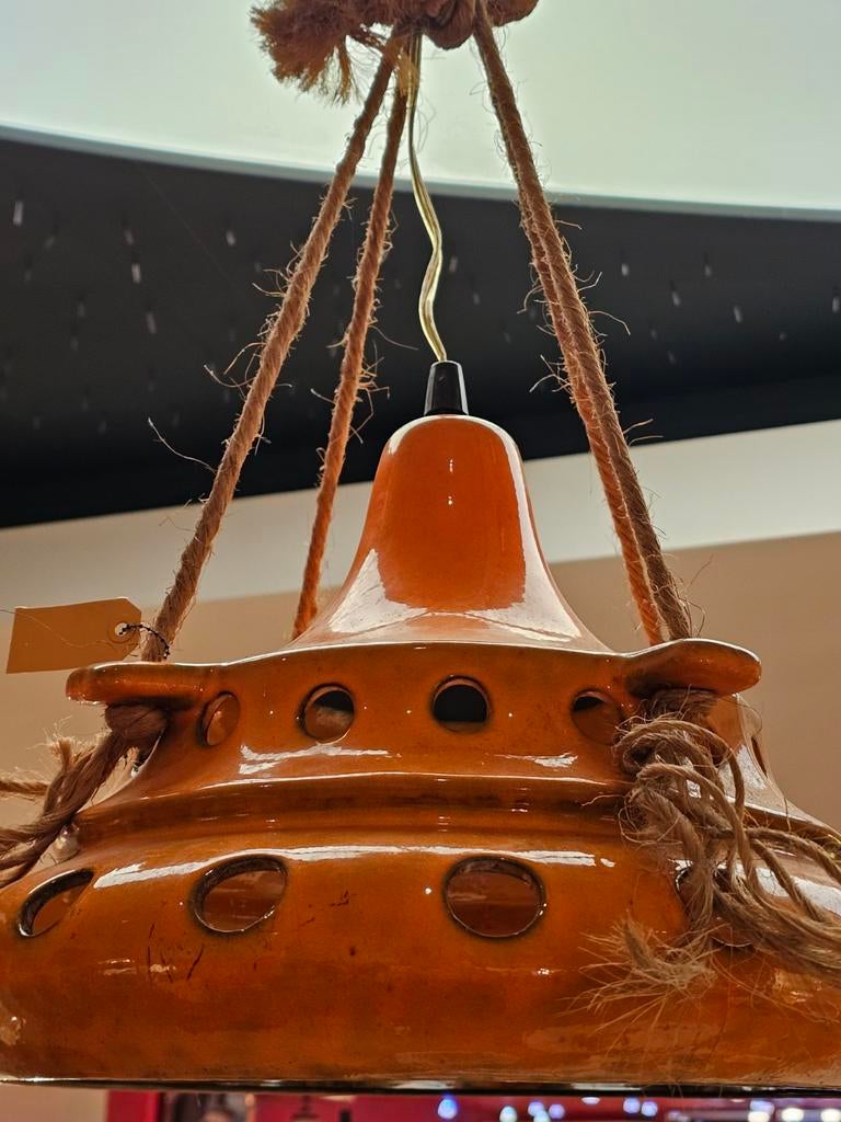 Vintage boho oranje lavalamp, Ophalen