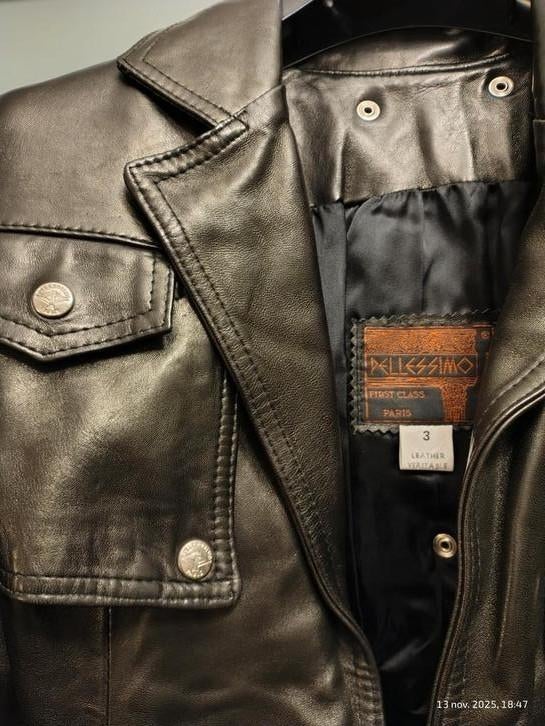 Veste en cuir véritable medium pour femme  Pellessimo Paris., Vêtements | Femmes, Vestes & Costumes, Taille 38/40 (M), Enlèvement ou Envoi