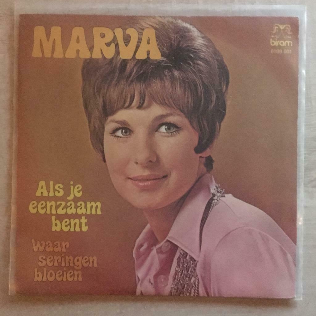 7" Marva - Als Je Eenzaam Bent (BIRAM 1971) VG+, Verzenden, Gebruikt, Nederlandstalig