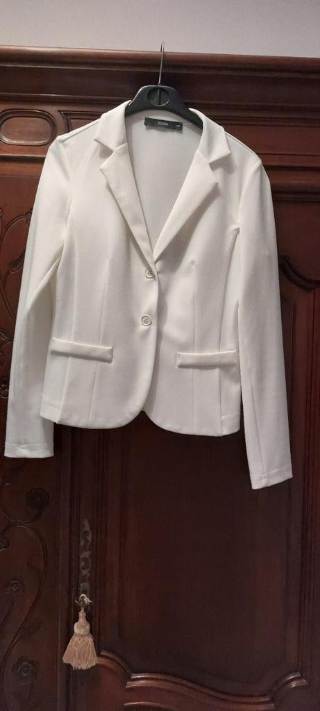 Witte blazer PUNTO, maat S, Ophalen of Verzenden, Zo goed als nieuw, Maat 36 (S)