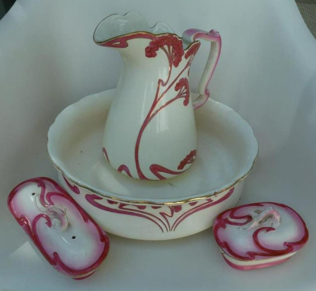 lampetset art nouveau, Ophalen