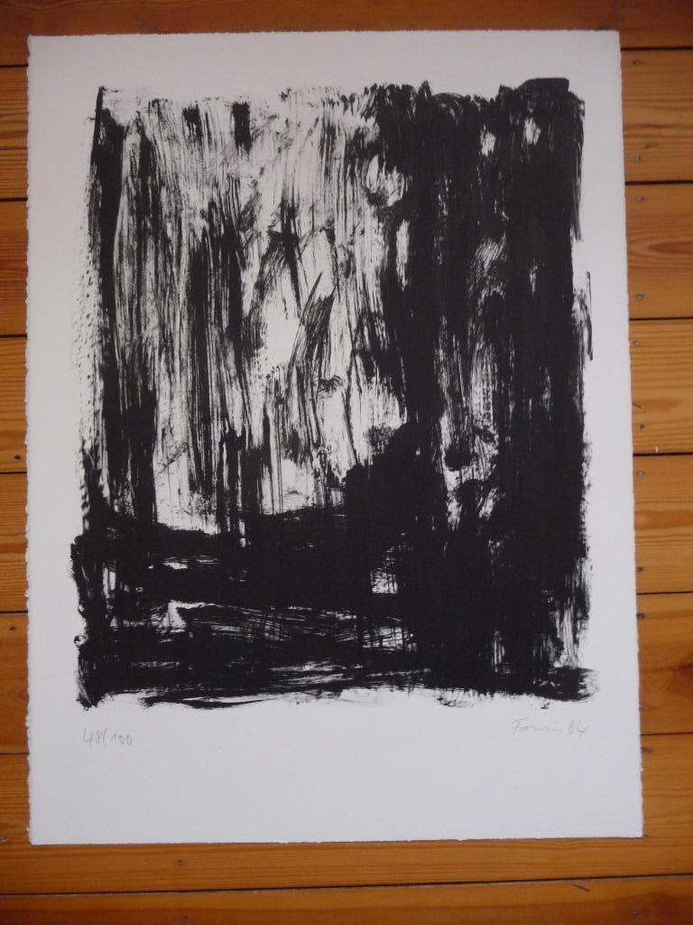 GUNTHER FÖRG, MOOIE LITHO, ORIGINEEL GESIGNEERD, Ophalen of Verzenden