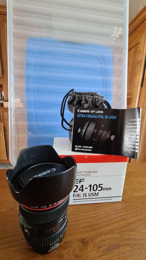 Canon EF24-105 F4L IS USM-lens (in zeer goede staat), Audio, Tv en Foto, Foto | Lenzen en Objectieven, Ophalen of Verzenden, Zo goed als nieuw