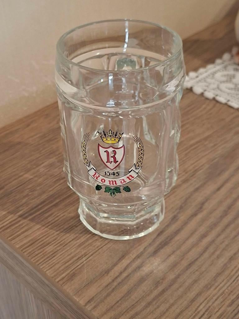 Authentieke bierpot / Brouwerij Roman, Ophalen of Verzenden, Zo goed als nieuw, Bierglas