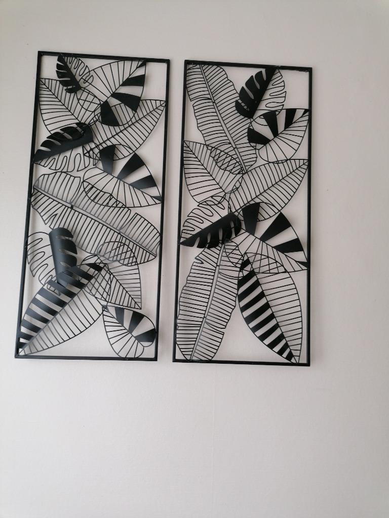 PLAQUE METALLIQUE MURALE DECORATION MAISON DU MONDE NOIR FEU, Maison & Meubles, Accessoires pour la Maison | Décorations murale