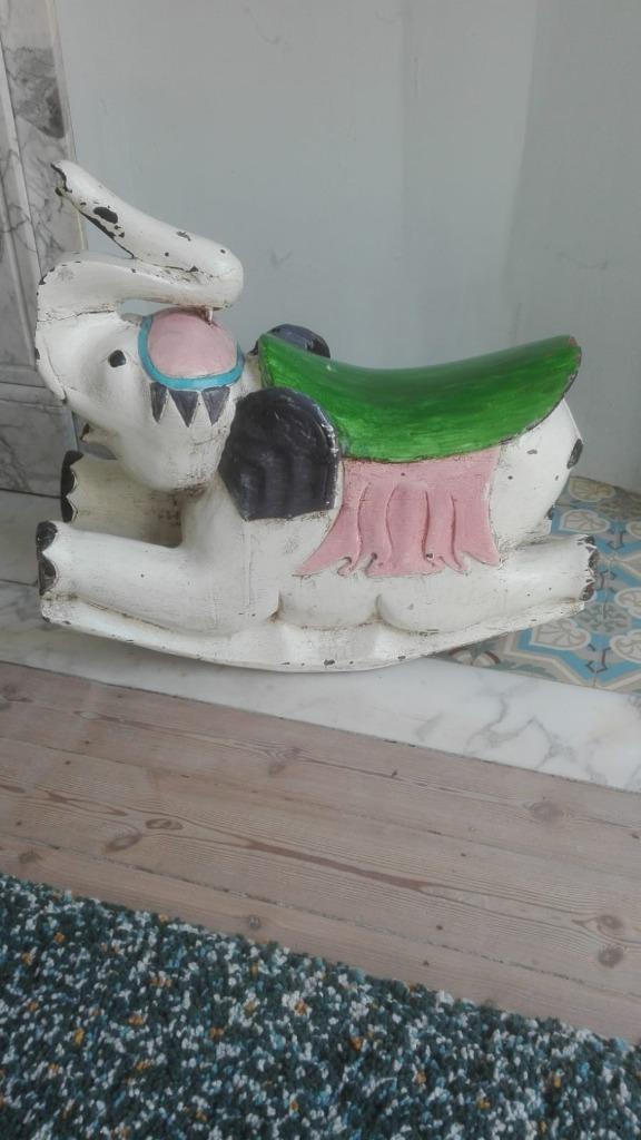 schommel HOUTEN OLIFANT, Kinderen en Baby's, Speelgoed | Playmobil, Ophalen