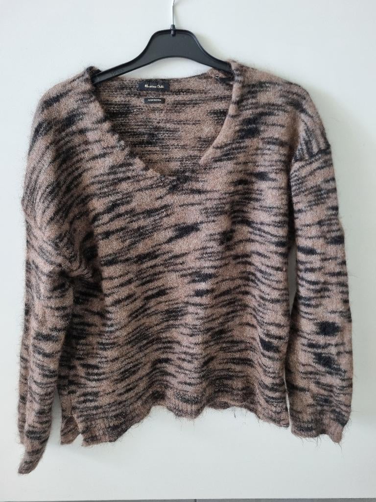 Zachte winterpull, Gedragen, Ophalen, Maat 38/40 (M), Bruin