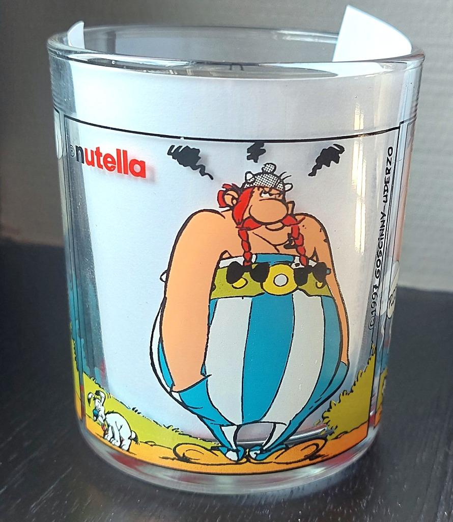 Nutella Bechierre Glass Asterix 1997 glas, Ophalen, Asterix en Obelix, Nieuw, Gebruiksvoorwerp