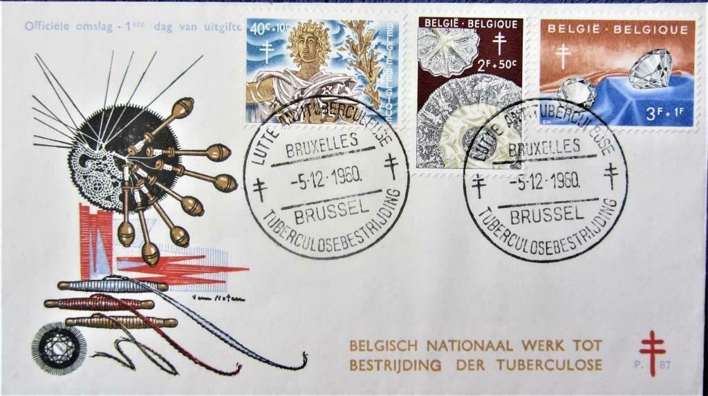 FDC - BELGIË- KUNST UIT BELGIË (ZELDZAME REEKS OP FDC, Ophalen of Verzenden, Gestempeld, Overige thema's
