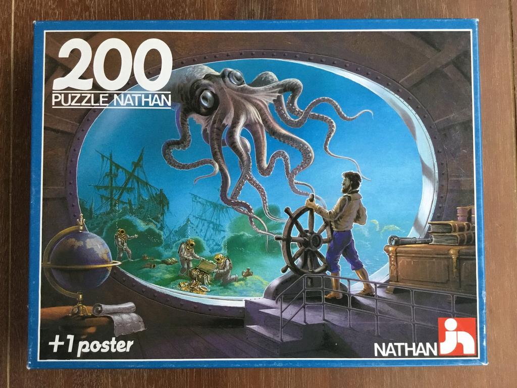 Puzzel Twintig Mijlen onder Zee 200 stukjes, Ophalen of Verzenden, Minder dan 500 stukjes, Legpuzzel