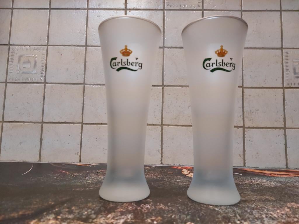 Carlsberg fluitjes, Ophalen of Verzenden, Nieuw, Bierglas