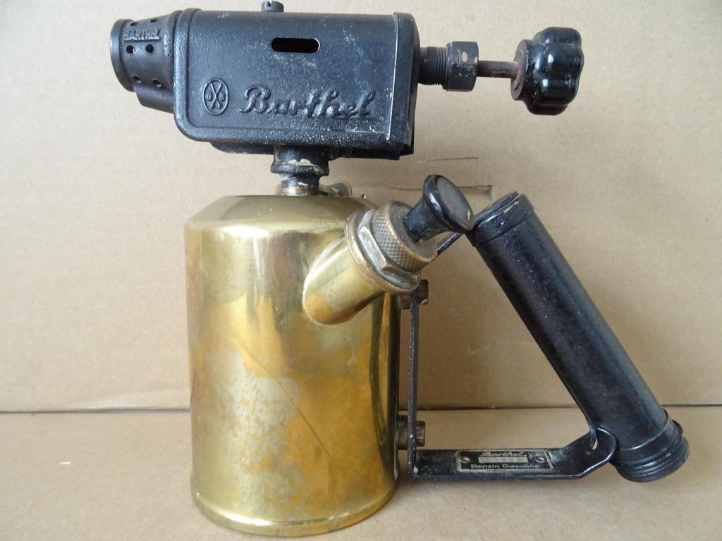 Antieke brander soldeerbrander Barthel brander voor benzine, Ophalen of Verzenden