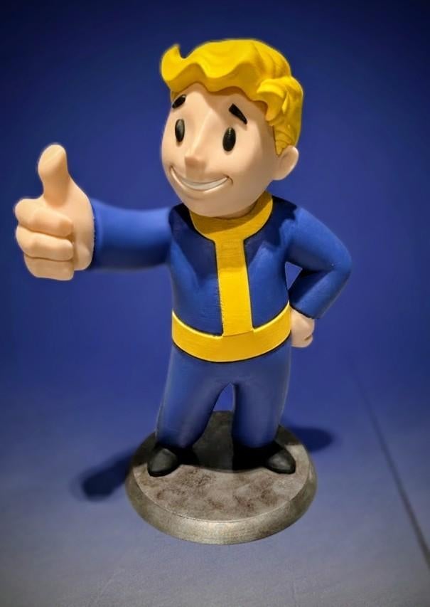 Vault Boy Fallout-figuur - 27 cm - Aangepaste fanart, Hobby en Vrije tijd, Ophalen of Verzenden, Nieuw, Groter dan 1:35, Figuur of Figuren