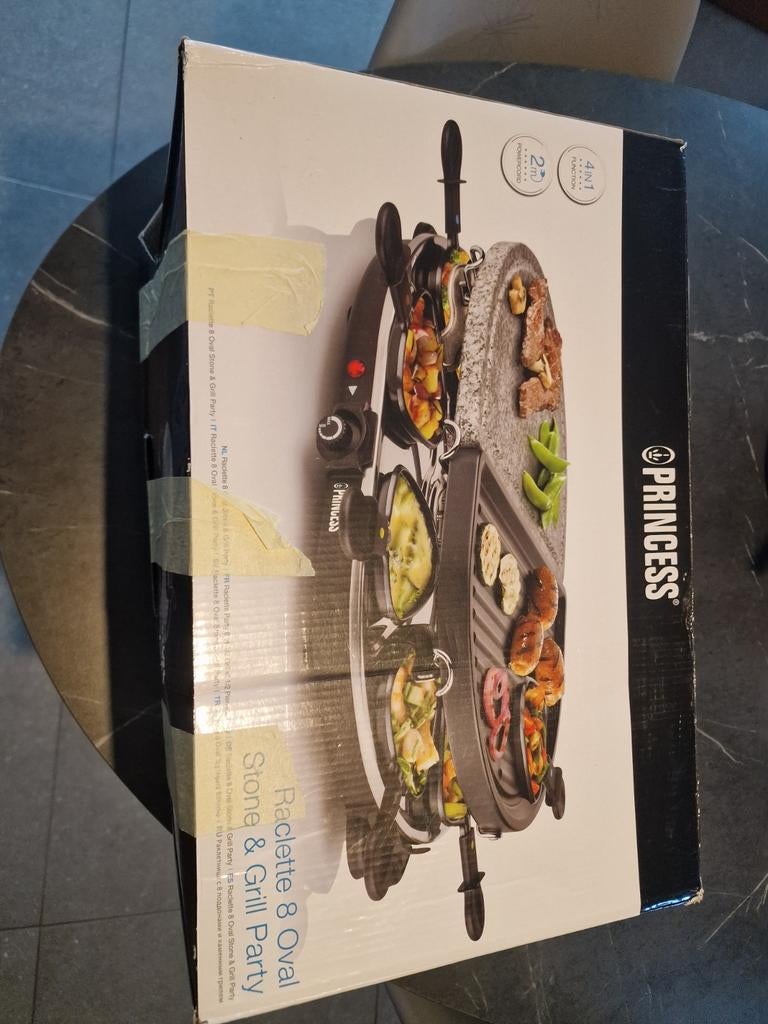 Princess raclette 8 Oval Stone & Grill Party, Ophalen