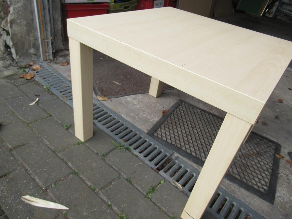 Table Ikea 55x55 cm ht 45 cm bon état, Ophalen, Gebruikt