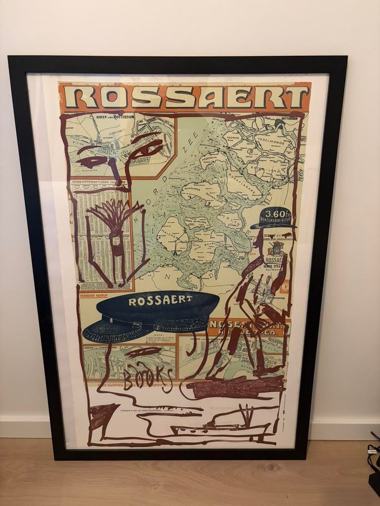 Alechinsky - lithografie “Rossaert”, Enlèvement ou Envoi