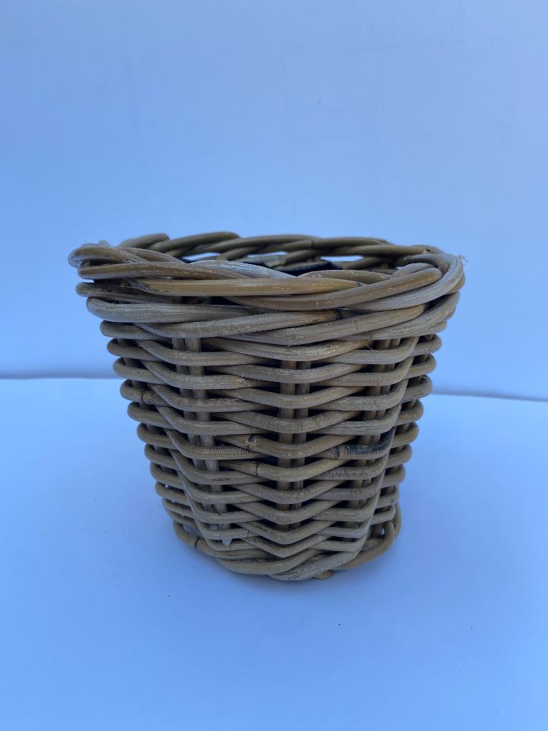 Ronde rieten mand 18,50 x 18,50 cm, Mand, Rond, Ophalen of Verzenden, Zo goed als nieuw