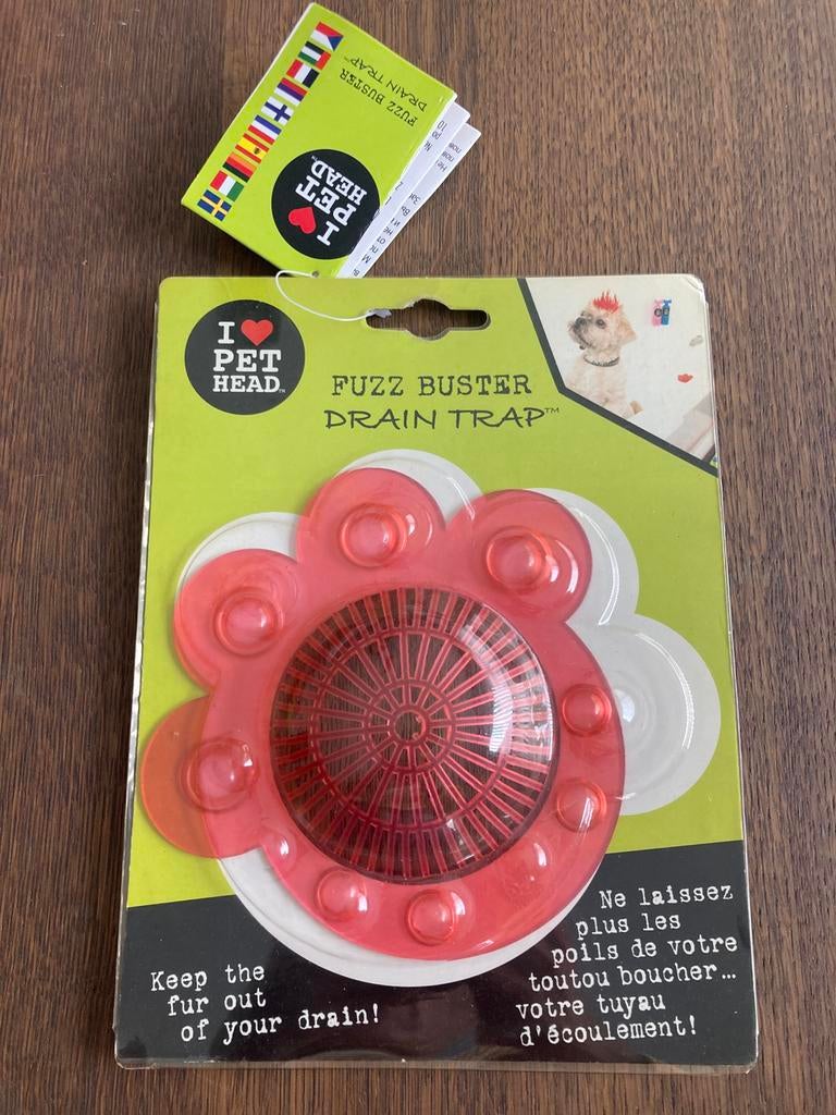 Haarvanger douche Fuzz buster drain trap, Dieren en Toebehoren, Honden-accessoires, Ophalen of Verzenden, Nieuw