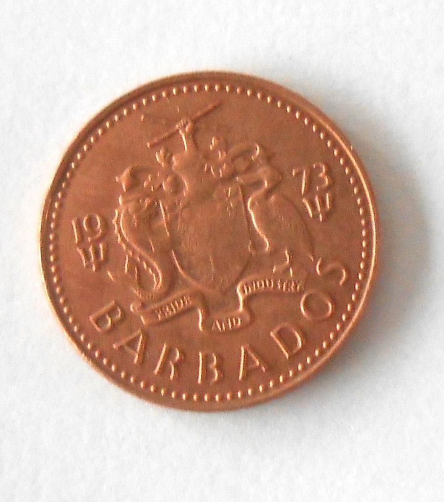 Munteenheid van Barbados - één cent 1973, Ophalen of Verzenden, Gebruikt