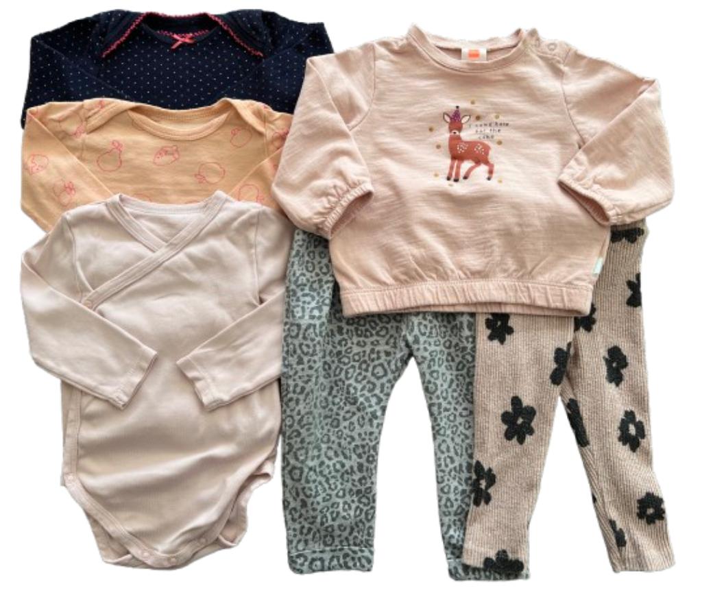 Pakket van 6 stuks babyleding - 74 - Pre loved, Verzenden, Zo goed als nieuw, Meisje, Overige typen