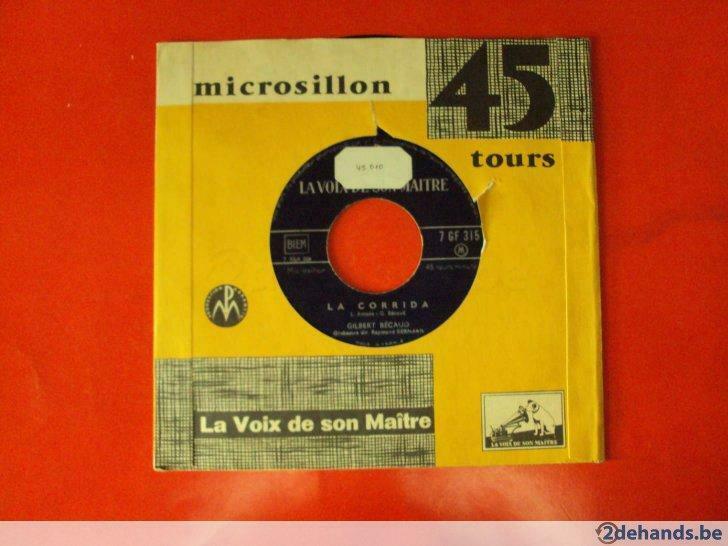 Single: Gilbert Becaud - La Corrida anno 1956, Cd's en Dvd's, Vinyl | Overige Vinyl, Ophalen of Verzenden