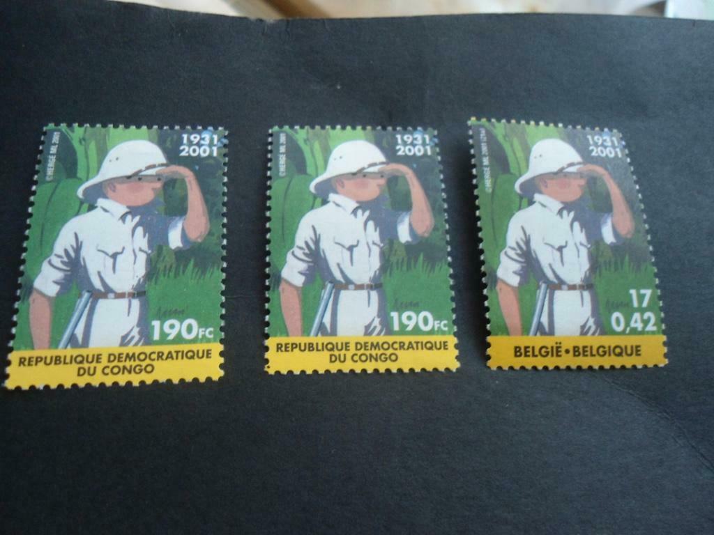 3 Timbres Tintin Neufs Envoi ordinaire poste 1 euro., Enlèvement ou Envoi, Non oblitéré, Autres thèmes