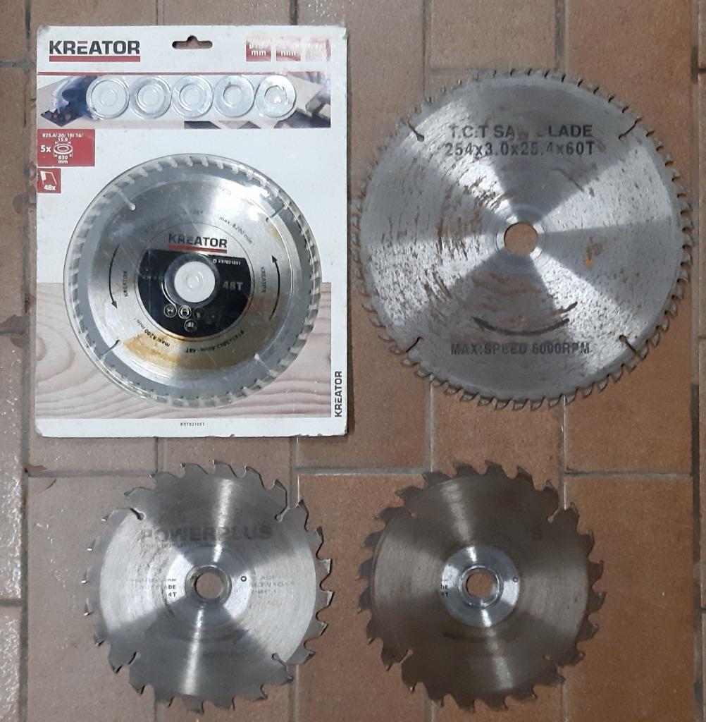 2 zaagbladen (hout) voor cirkelzaag 185 X 20 mm, Enlèvement ou Envoi, Scie circulaire, Power plus, Moins de 30 mm