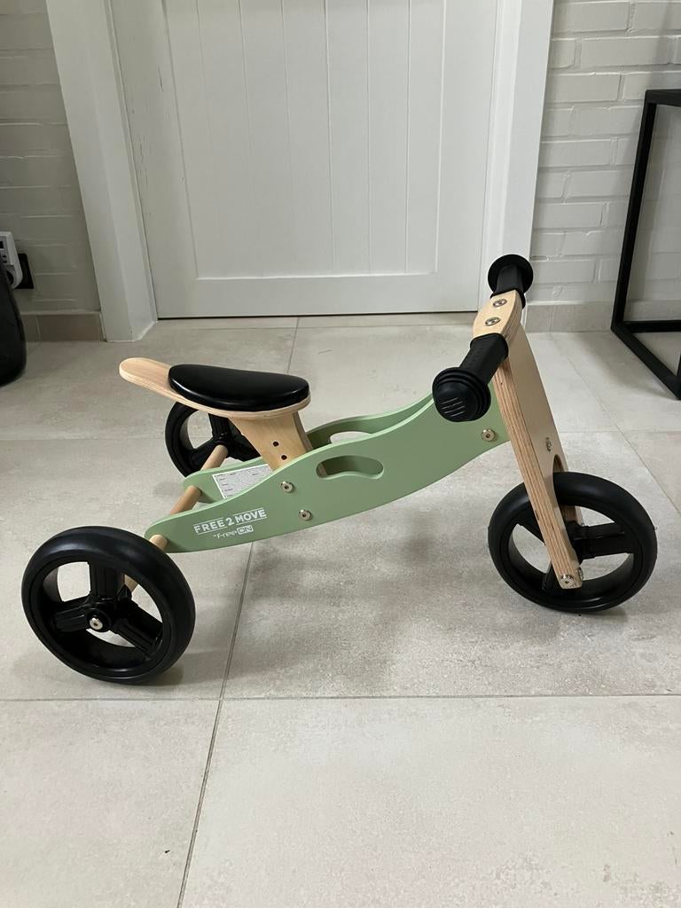 Houten loopfiets driewieler, Ophalen, Zo goed als nieuw, Loopfiets