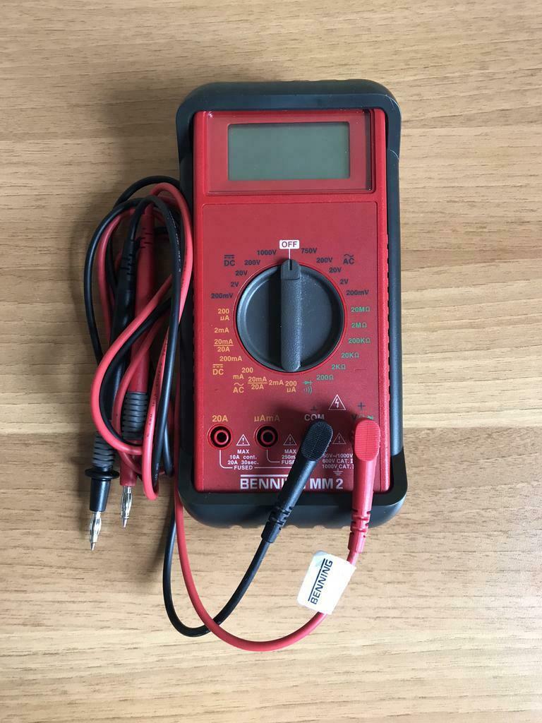 Benning MM 2 digitale multimeter, Ophalen of Verzenden, Gebruikt, Multimeter