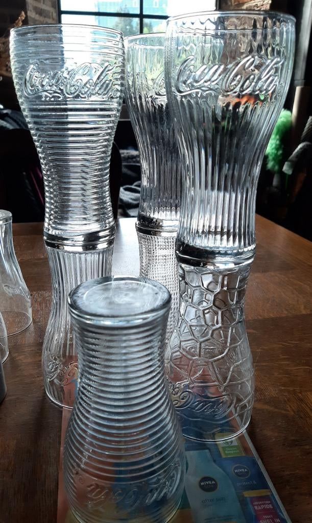 7 Collector glazen Coca-Cola, Enlèvement, Neuf